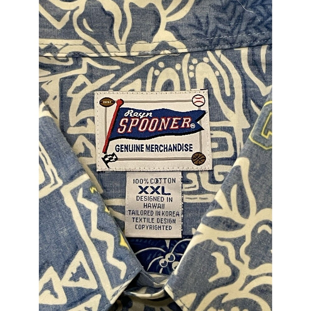 Reyn Spooner UCLA Hawaiian Shirt Mens XXLarge Cotton Floral Short Sleeve Button - Picture 4 of 6